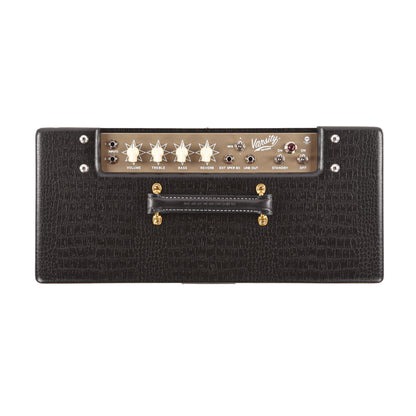 Magnatone Varsity Reverb 15w 1x12 Point to Point Handwired Combo Amp Cathedral Black Amplifiers