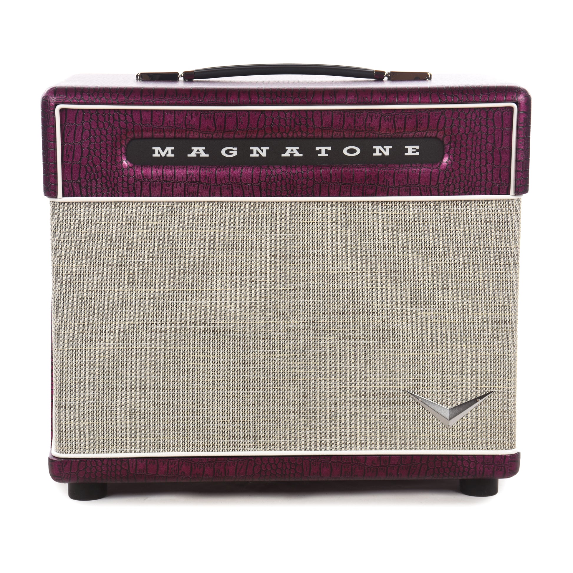 Magnatone 1x10" Extension Cab for Baby M80 Billy Gibbons Signature Chrome Grape Amps / Guitar Amps / Guitar Cabinets