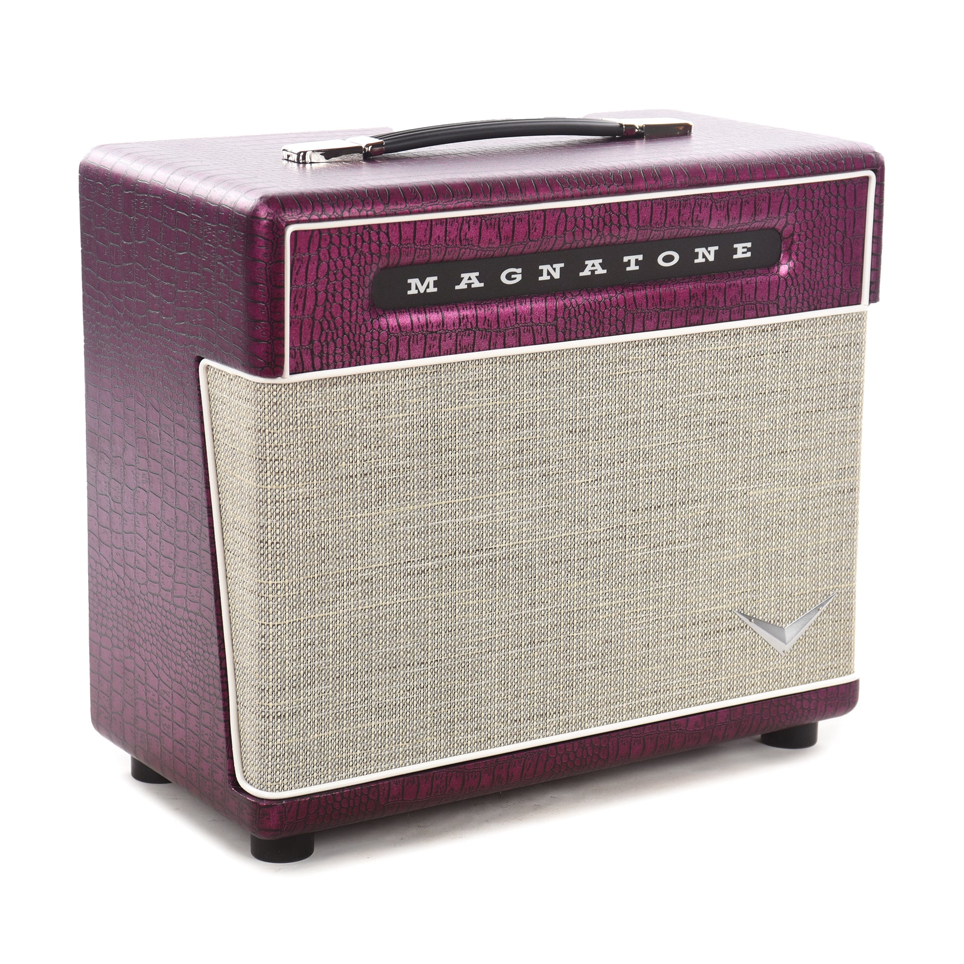 Magnatone 1x10" Extension Cab for Baby M80 Billy Gibbons Signature Chrome Grape Amps / Guitar Amps / Guitar Cabinets