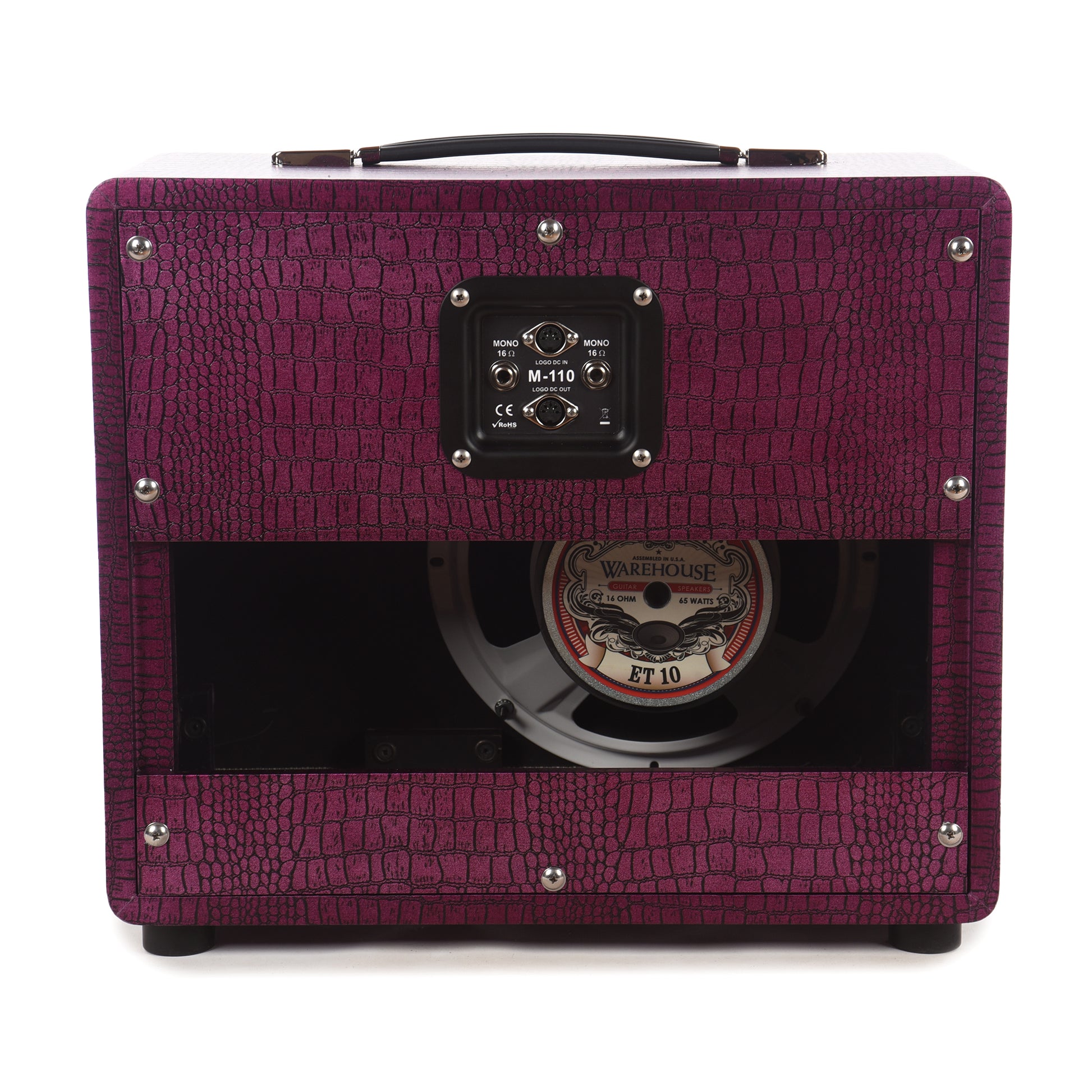 Magnatone 1x10" Extension Cab for Baby M80 Billy Gibbons Signature Chrome Grape Amps / Guitar Amps / Guitar Cabinets
