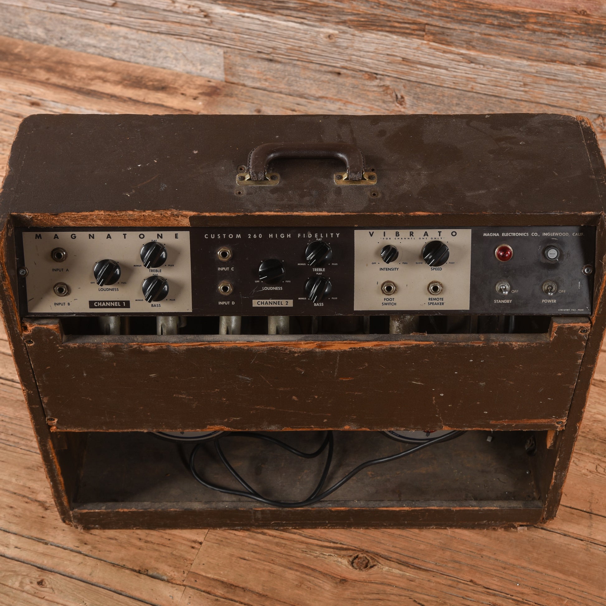 Magnatone Model 260 Custom 200 Series 2-Channel 35-Watt 2x12" Guitar Combo  1950s Amps / Guitar Amps / Guitar Cabinets