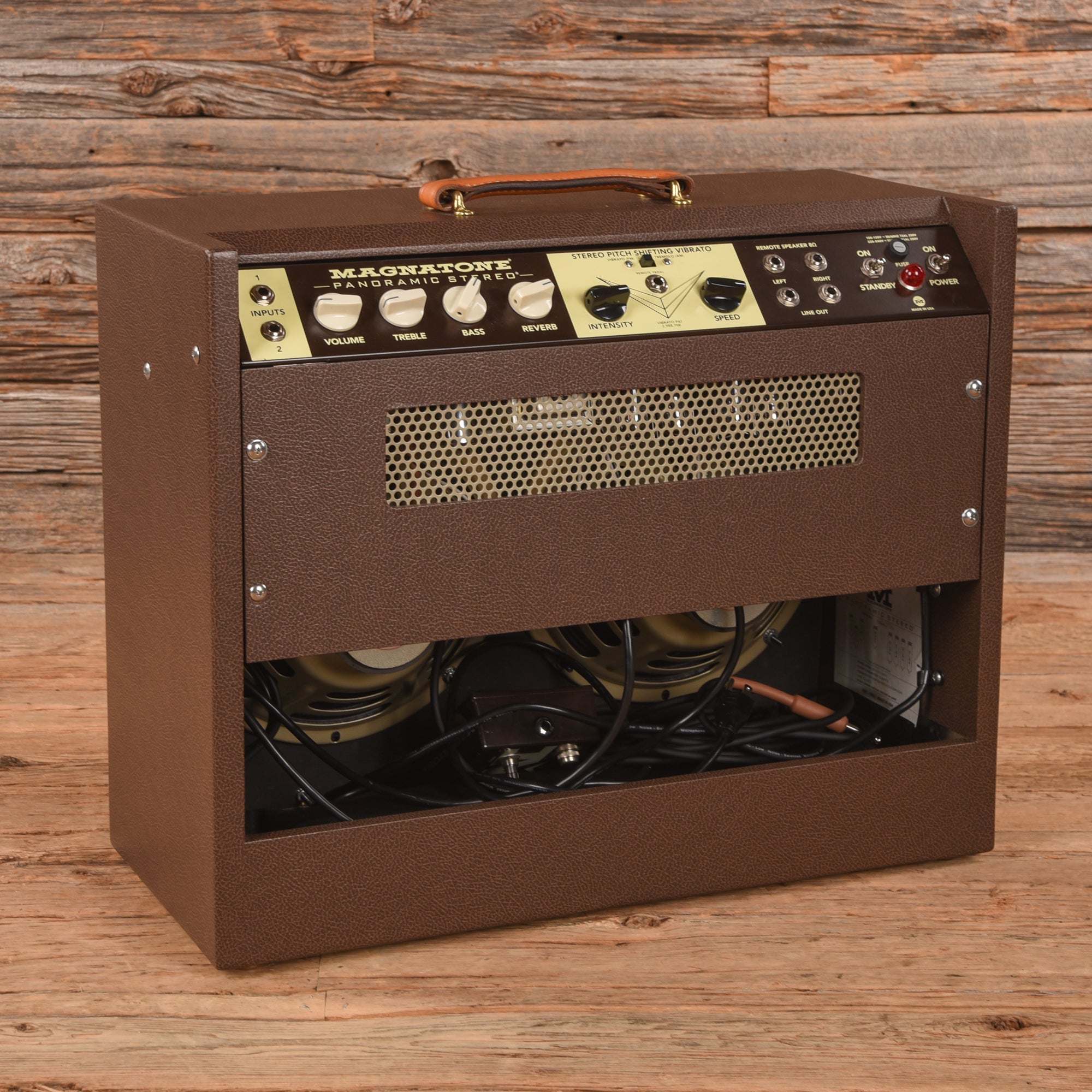 Magnatone Panoramic Stereo 12+12-Watt 2x10 Guitar Combo Amp Amps / Guitar Amps / Guitar Cabinets