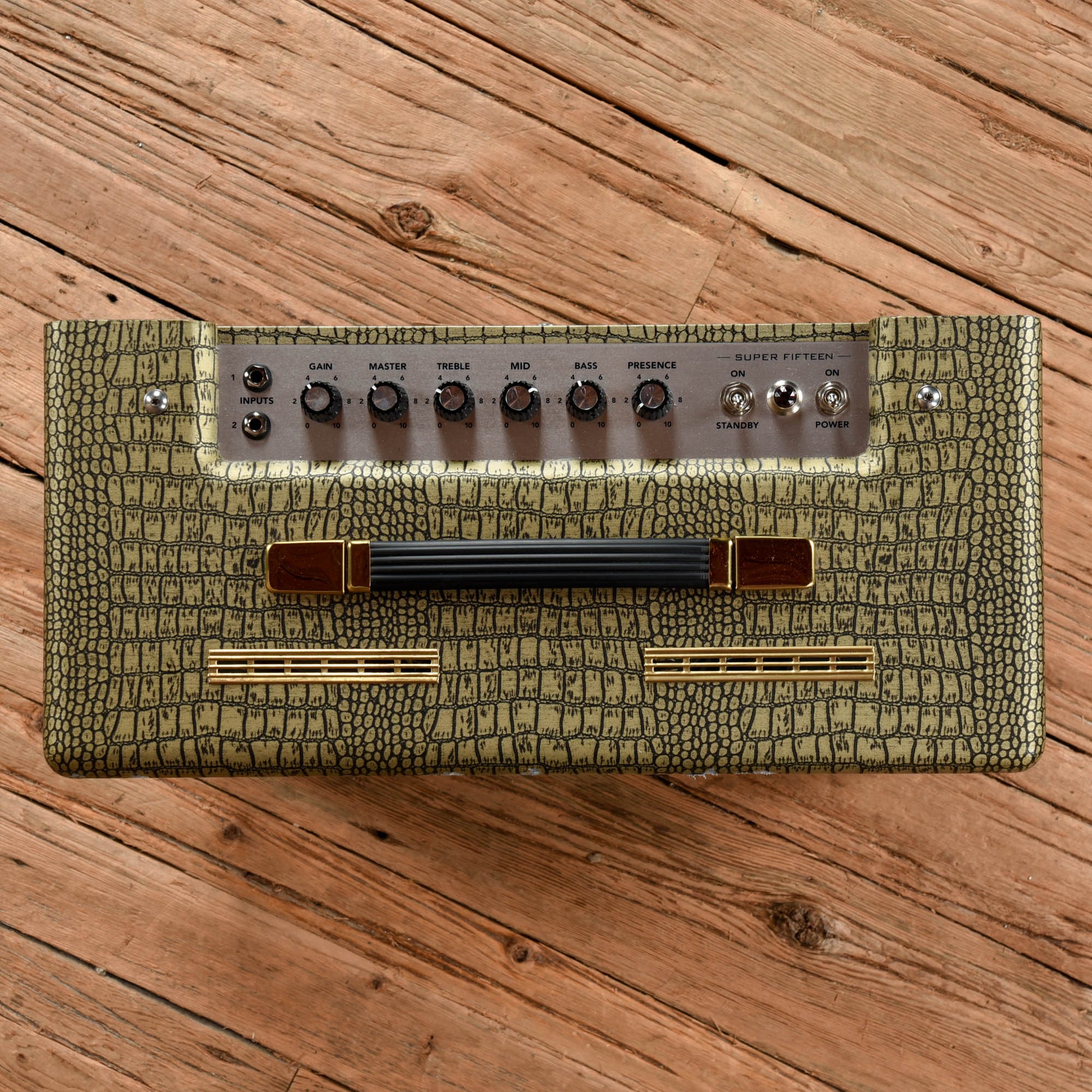 Magnatone Super Fifteen 15-Watt 1x12" Guitar Combo Amp Gold Croc Amps / Guitar Amps / Guitar Cabinets