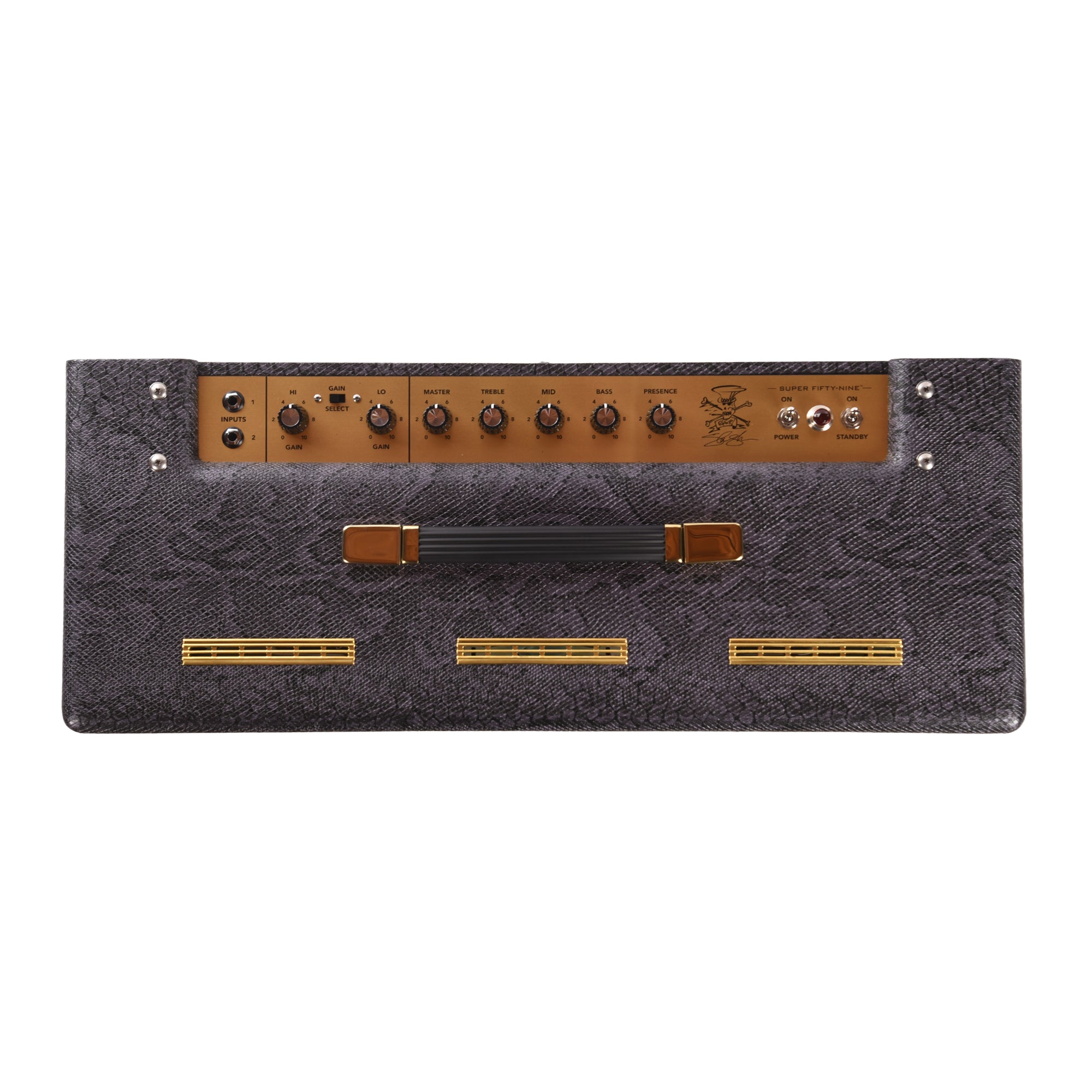 Magnatone Super Fifty-Nine M-80 45w 2x12 Combo Amp Slash Signature Purple Python Amps / Guitar Amps / Guitar Cabinets