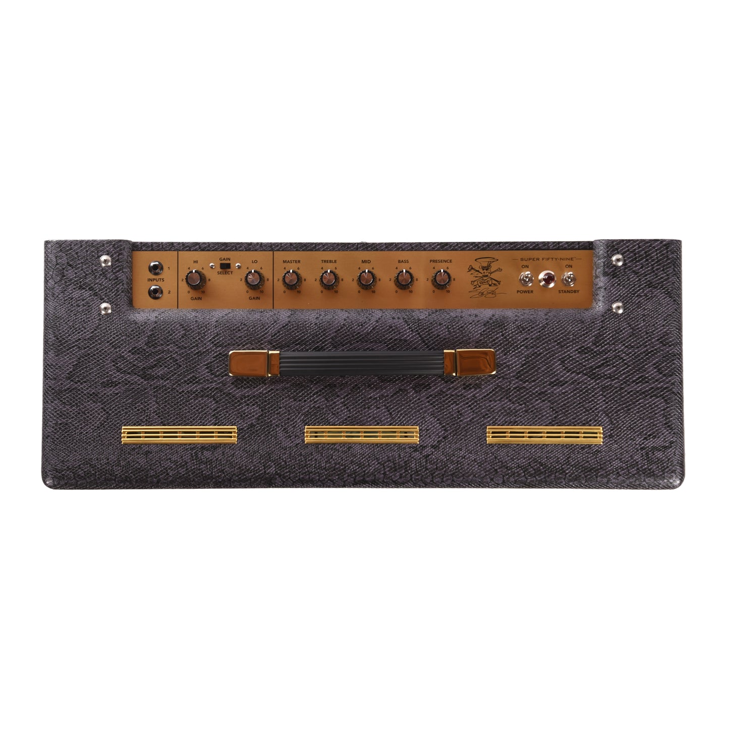 Magnatone Super Fifty-Nine M-80 45w 2x12 Combo Amp Slash Signature Purple Python Amps / Guitar Amps / Guitar Cabinets