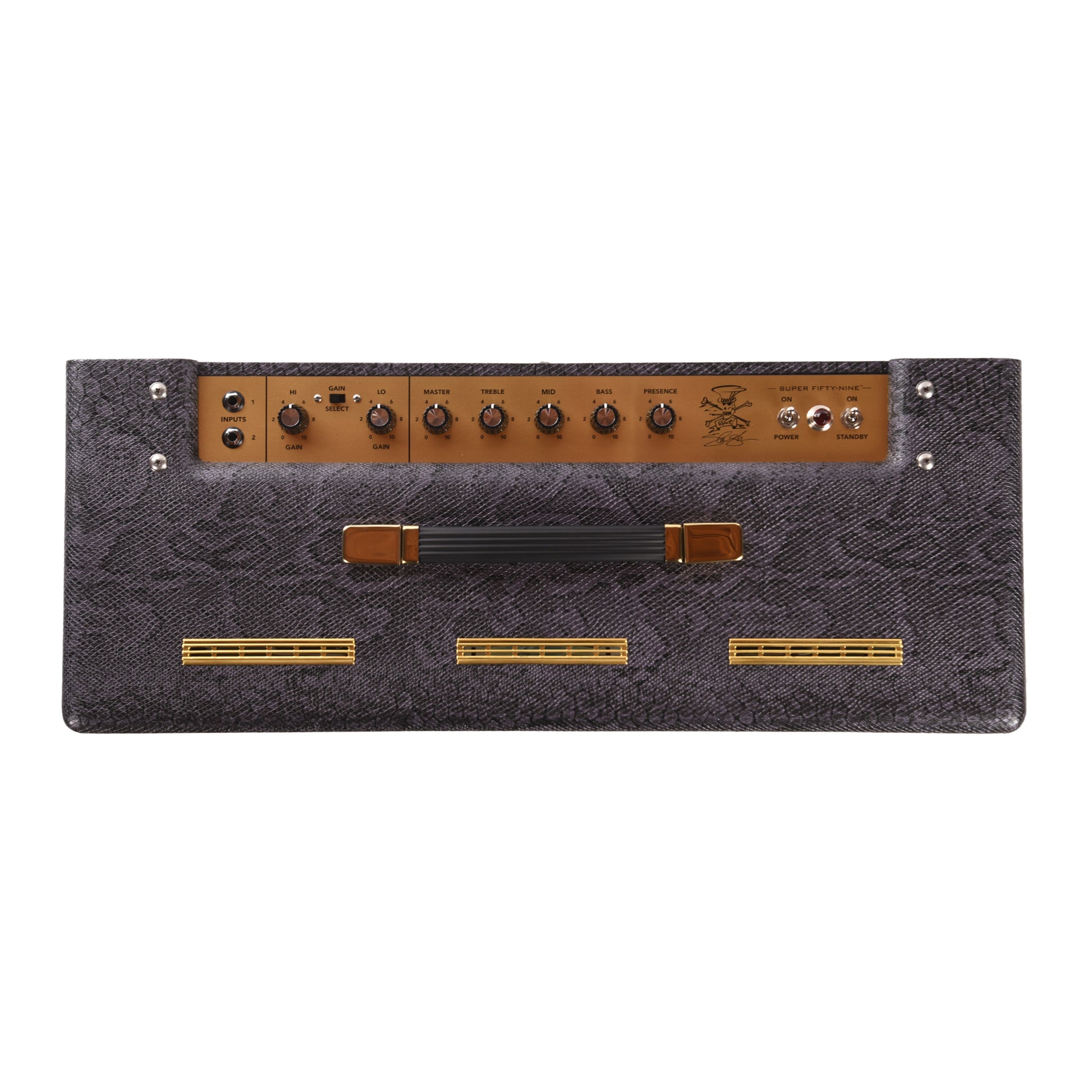 Magnatone Super Fifty-Nine M-80 45w 2x12 Combo Amp Slash Signature Purple Python Amps / Guitar Amps / Guitar Cabinets