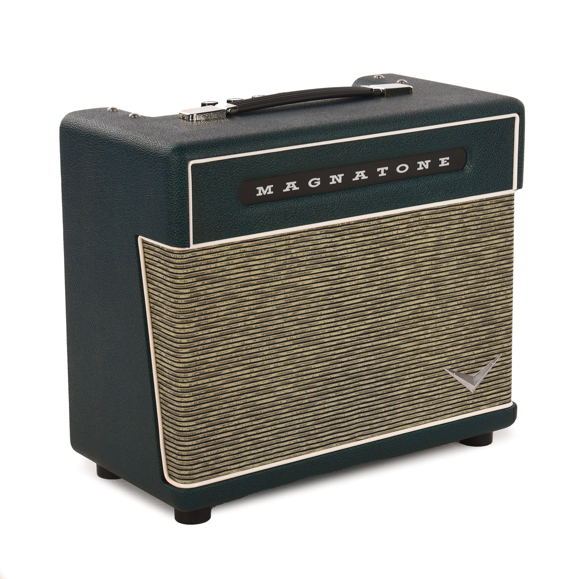 Magnatone BABY M80 12w 1x10" Combo Emerald Bronco w/ EC Collins Pinstripe Grill Cloth Amps / Guitar Amps / Guitar Combos