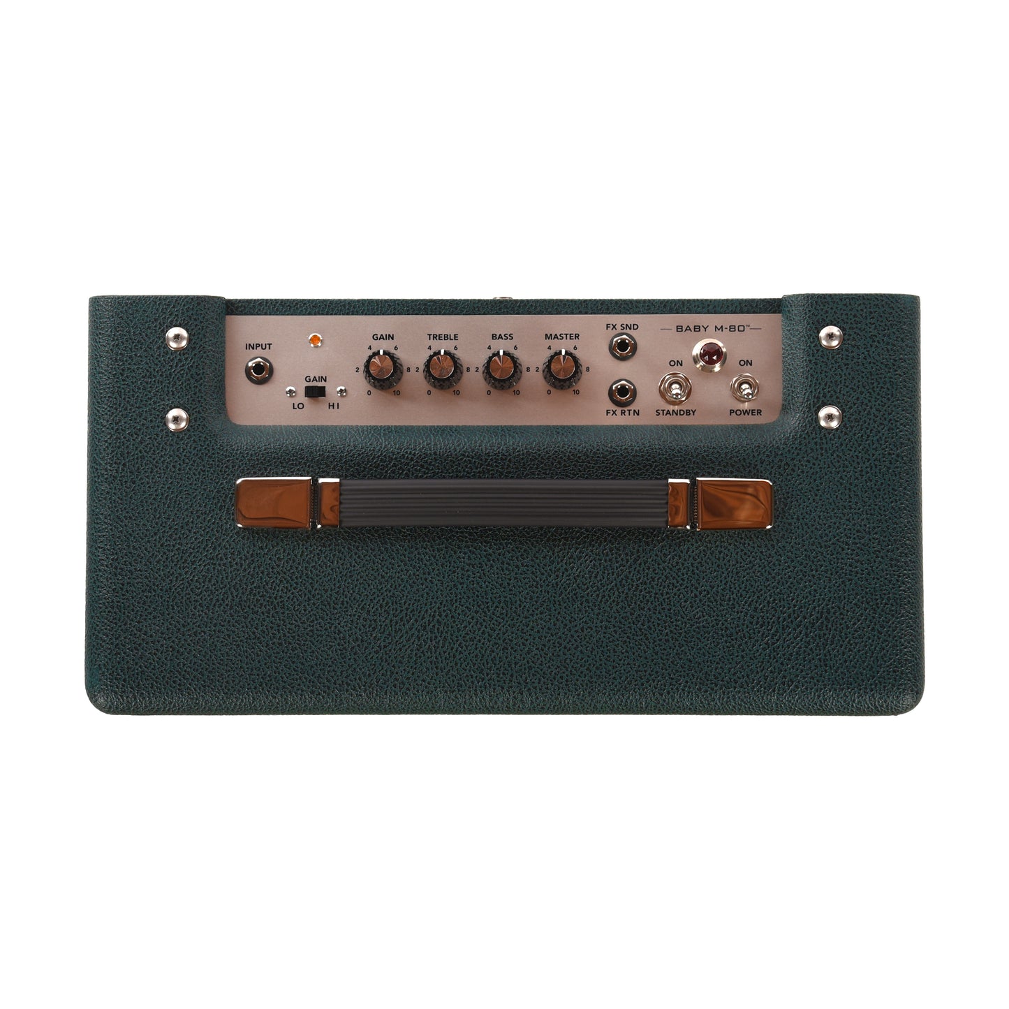 Magnatone BABY M80 12w 1x10" Combo Emerald Bronco w/ EC Collins Pinstripe Grill Cloth Amps / Guitar Amps / Guitar Combos
