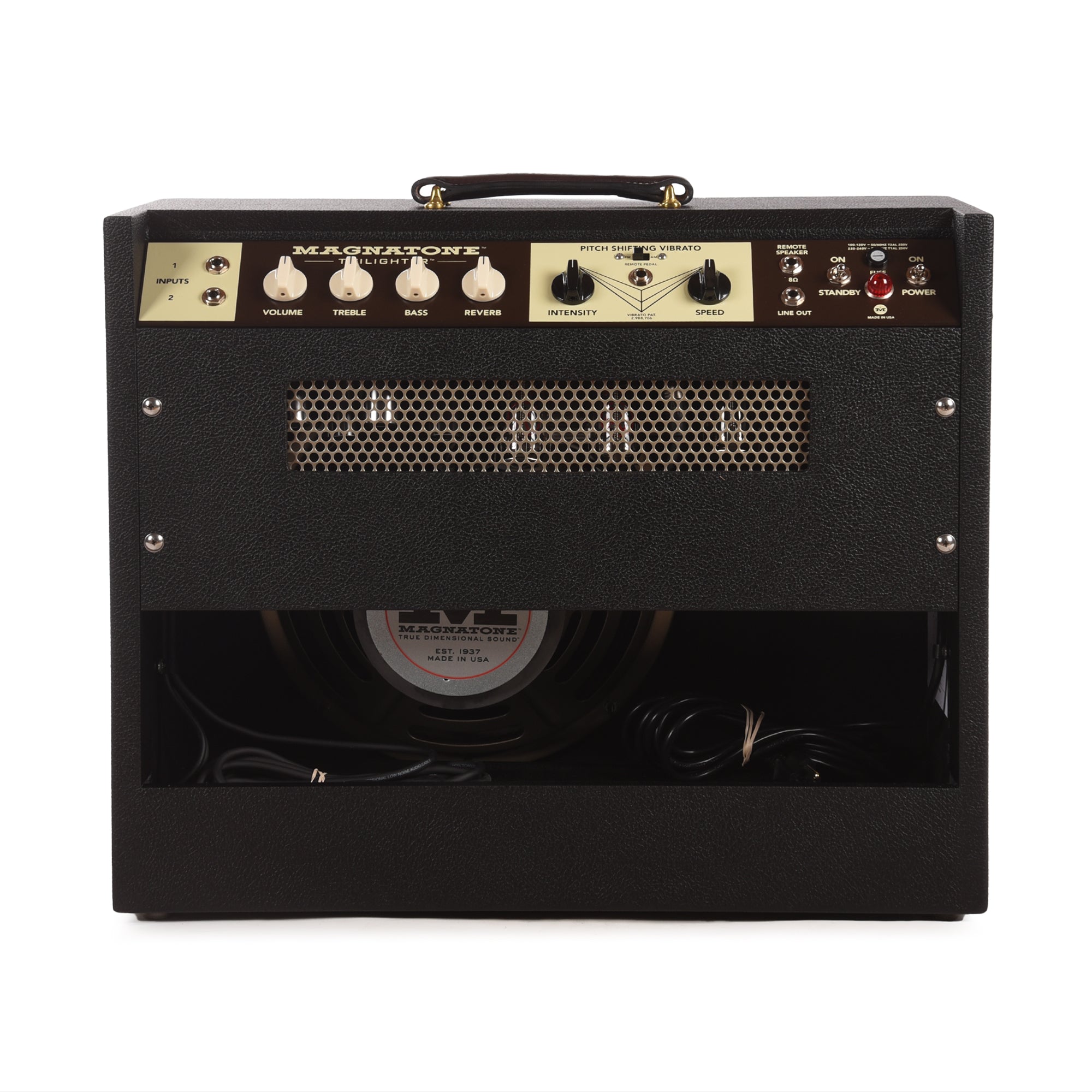 Magnatone Twilighter 22W 1x12 Combo Amp Black w/ Black Grill Amps / Guitar Amps / Guitar Combos