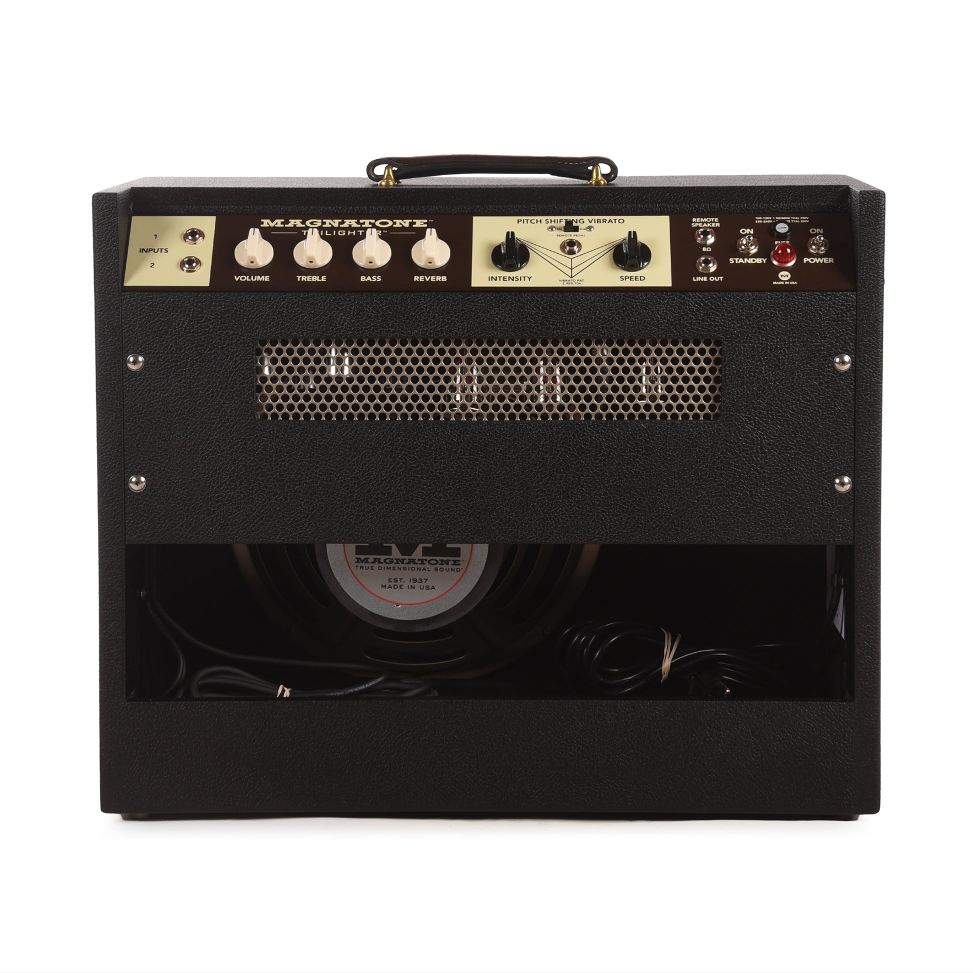 Magnatone Twilighter 22W 1x12 Combo Amp Black w/ Black Grill Amps / Guitar Amps / Guitar Combos