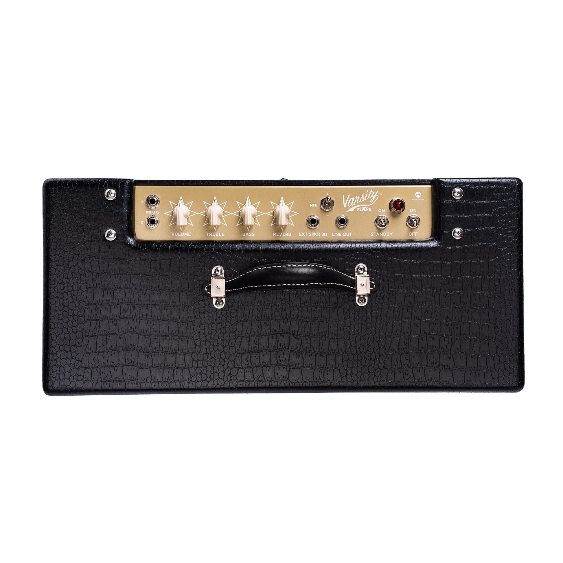 Magnatone Varsity Reverb 15w 1x12 Point to Point Handwired Combo Amp Cathedral Black Amps / Guitar Amps / Guitar Combos