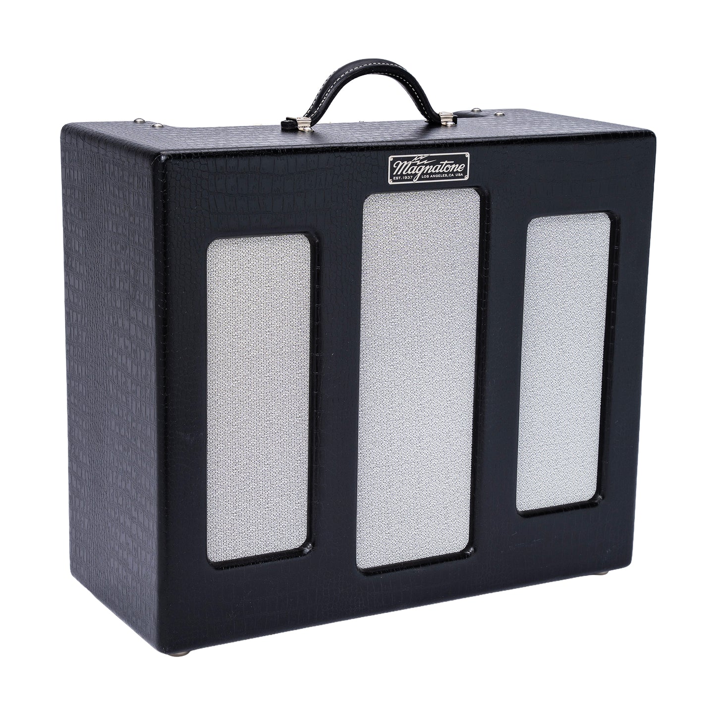 Magnatone Varsity Reverb 15w 1x12 Point to Point Handwired Combo Amp Cathedral Black Amps / Guitar Amps / Guitar Combos