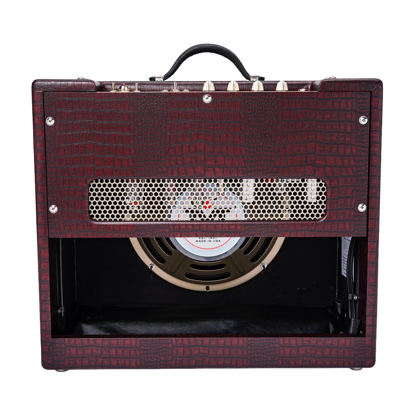 Magnatone Varsity Reverb 15w 1x12 Point to Point Handwired Combo Amp Cathedral Burgundy Amps / Guitar Amps / Guitar Combos