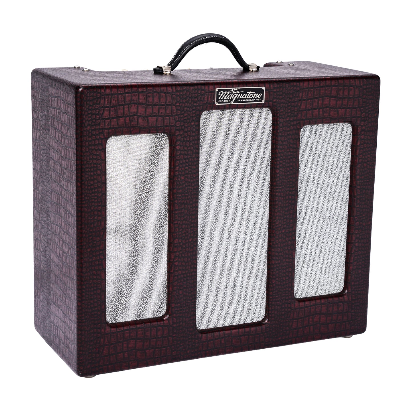 Magnatone Varsity Reverb 15w 1x12 Point to Point Handwired Combo Amp Cathedral Burgundy Amps / Guitar Amps / Guitar Combos