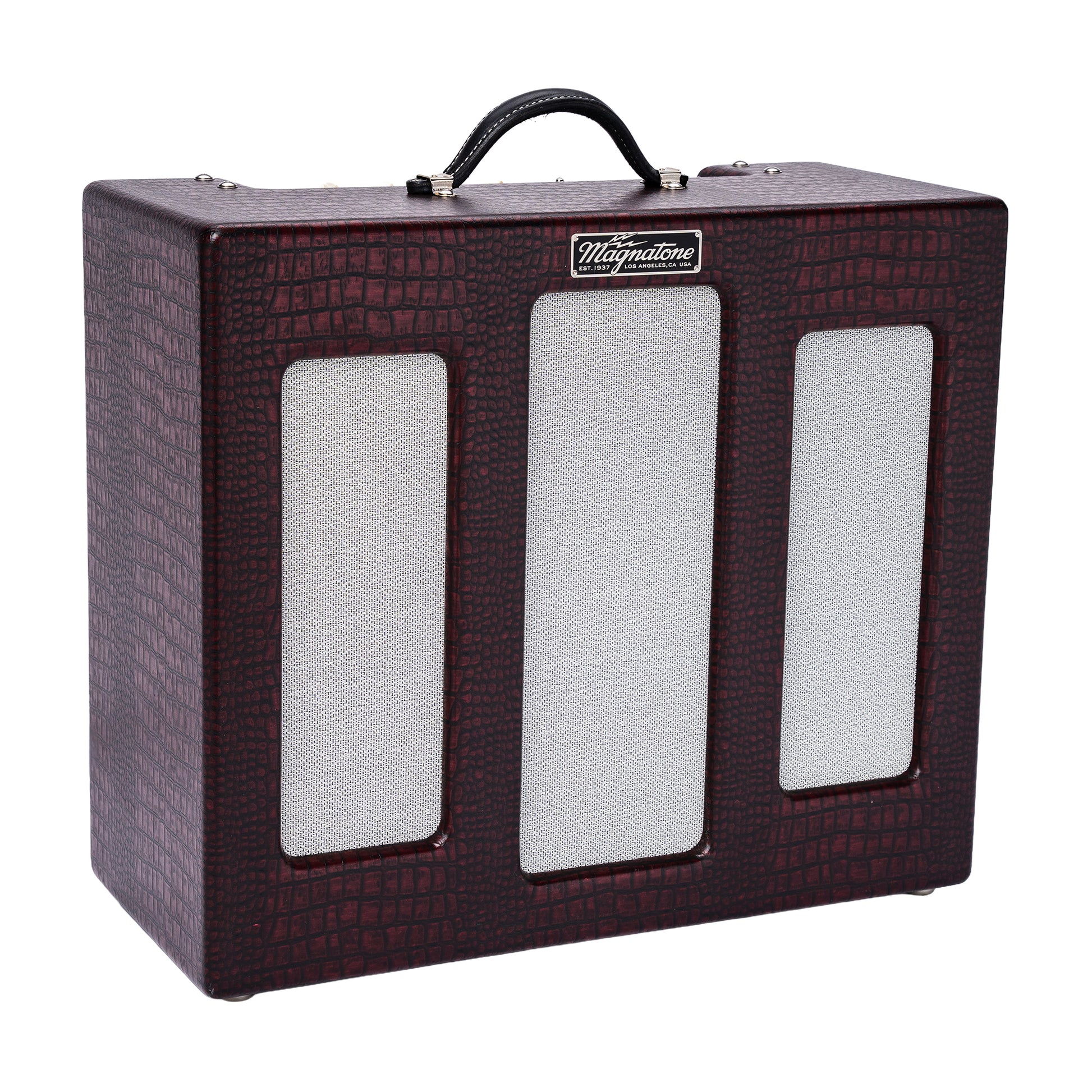 Magnatone Varsity Reverb 15w 1x12 Point to Point Handwired Combo Amp Cathedral Burgundy Amps / Guitar Amps / Guitar Combos