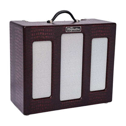 Magnatone Varsity Reverb 15w 1x12 Point to Point Handwired Combo Amp Cathedral Burgundy Amps / Guitar Amps / Guitar Combos