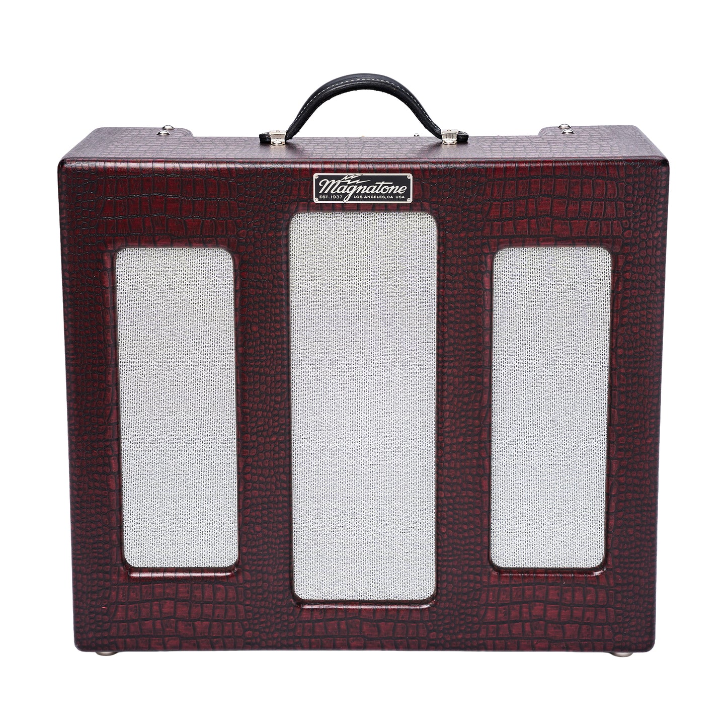 Magnatone Varsity Reverb 15w 1x12 Point to Point Handwired Combo Amp Cathedral Burgundy Amps / Guitar Amps / Guitar Combos