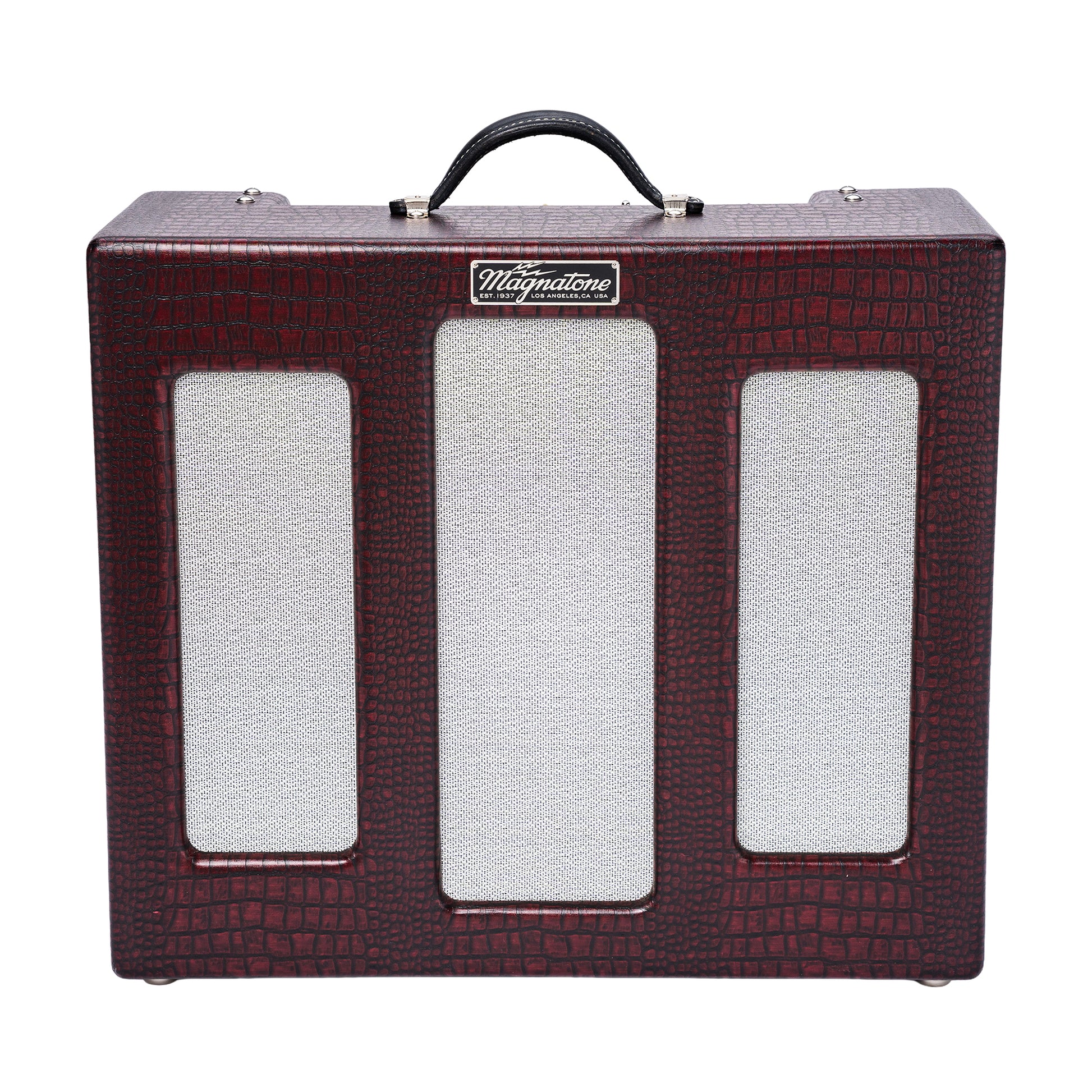 Magnatone Varsity Reverb 15w 1x12 Point to Point Handwired Combo Amp Cathedral Burgundy Amps / Guitar Amps / Guitar Combos