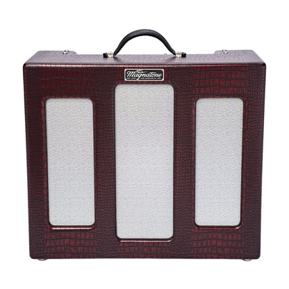 Magnatone Varsity Reverb 15w 1x12 Point to Point Handwired Combo Amp Cathedral Burgundy Amps / Guitar Amps / Guitar Combos