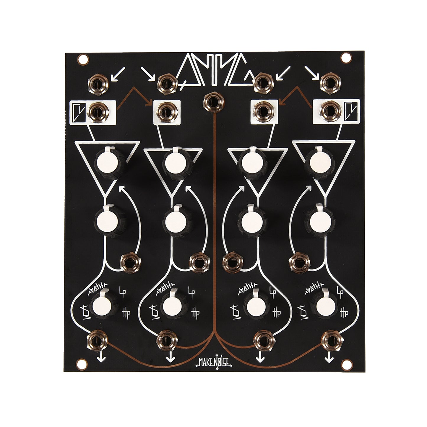 Make Noise QMMG Quad Multi-Mode Gate 2024 Black & Gold Edition Keyboards and Synths / Synths / Eurorack