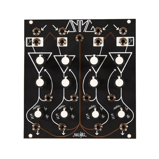Make Noise QMMG Quad Multi-Mode Gate 2024 Black & Gold Edition Keyboards and Synths / Synths / Eurorack