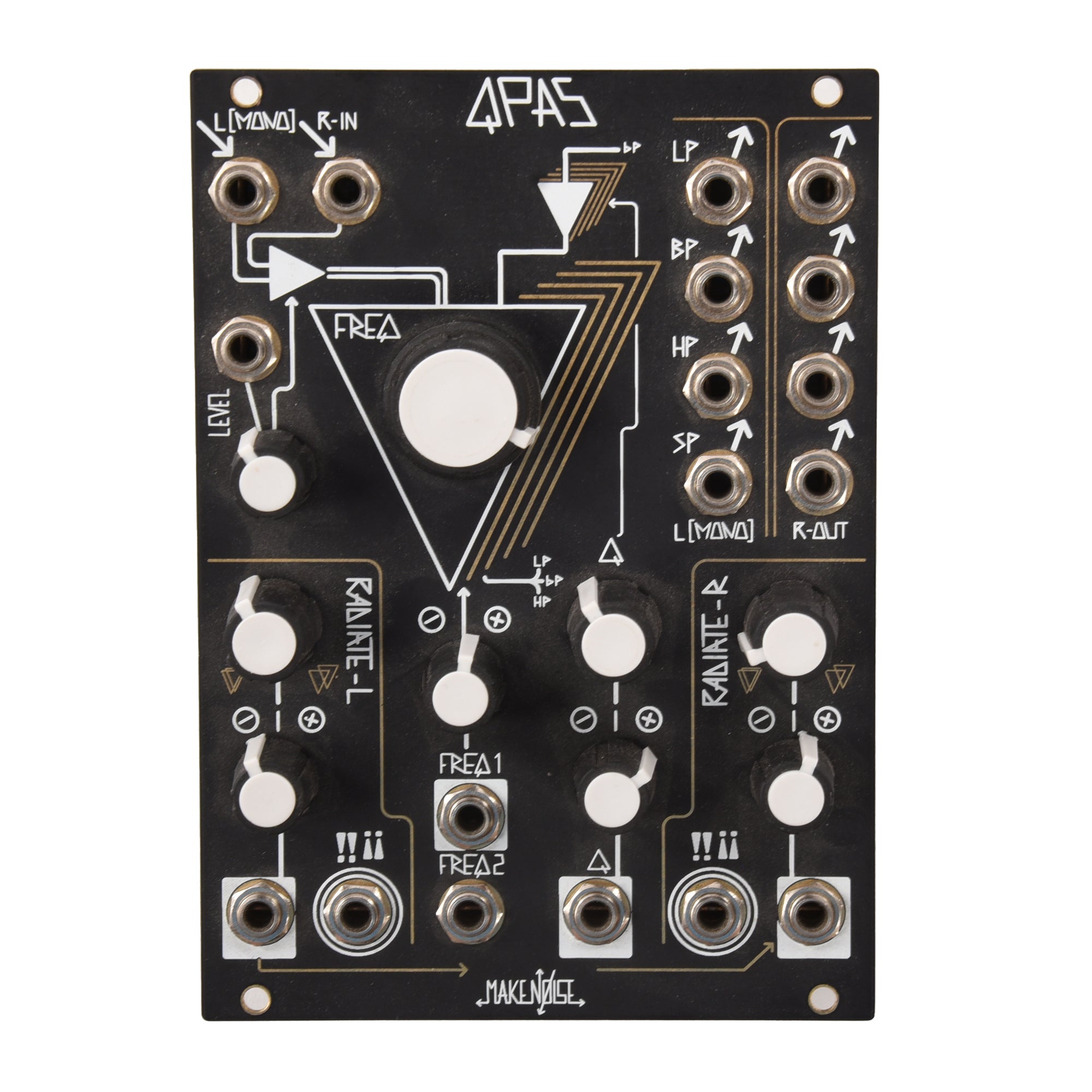 Make Noise QPAS Quad Core Stereo Filter Eurorack Module Keyboards and Synths / Synths / Eurorack