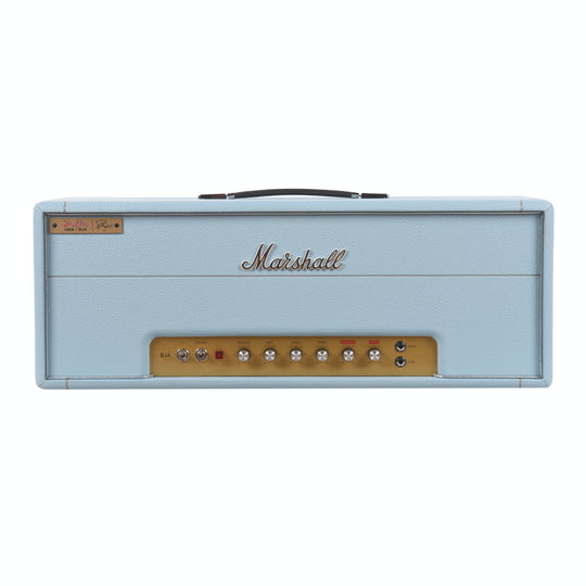 Marshall 1959BJA Billie Joe Armstrong Signature 100w Handwired Tube Amp Head Baby Blue Amplifiers