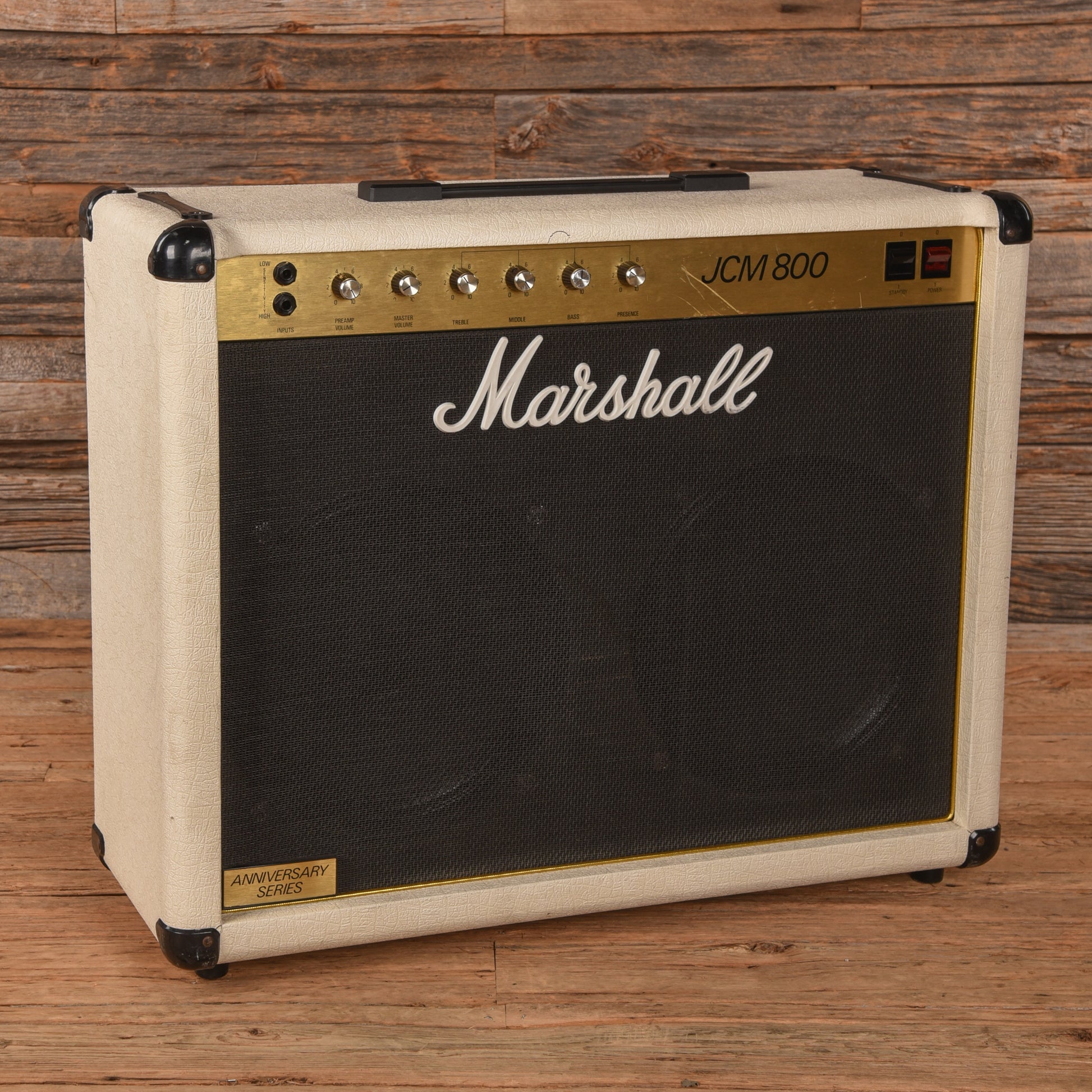 Marshall 1982 Anniversary Series 2x12" White Combo - Dave Amato of REO Speedwagon Amplifiers