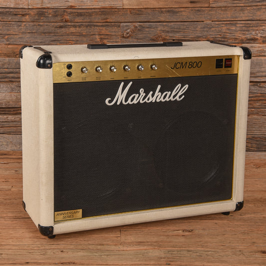 Marshall 1982 Anniversary Series 2x12" White Combo - Dave Amato of REO Speedwagon Amplifiers