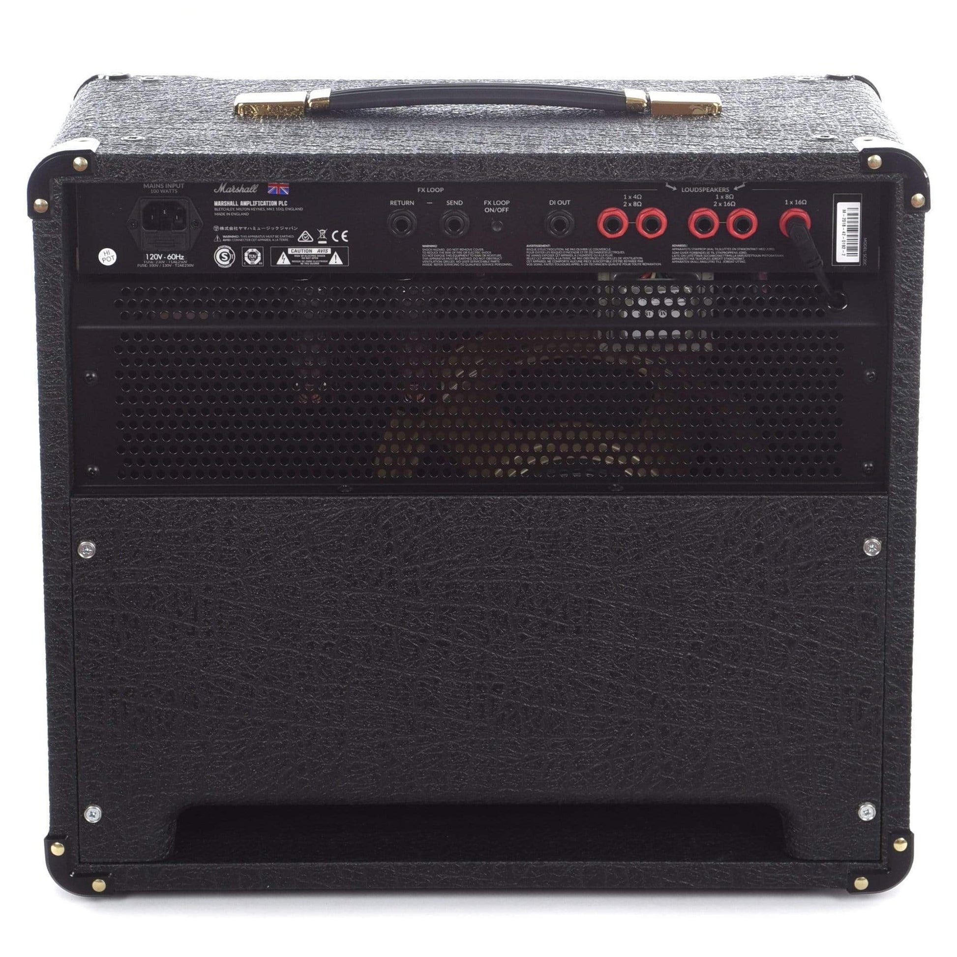 Marshall SC20C Studio Classic JCM800 Series 20W All-Valve 2203 1x10 Combo w/FX Loop and DI Amplifiers