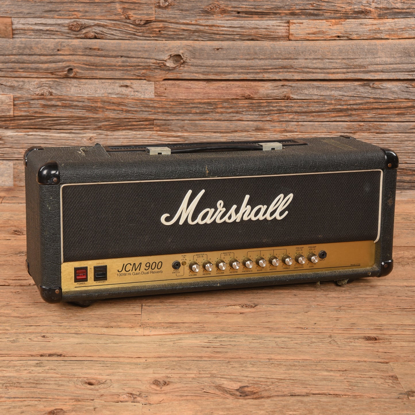 Marshall JCM 900 Model 4100 Hi Gain Dual Reverb 2-Channel 100-Watt Guitar Amp Head Amps / Guitar Amps / Guitar Cabinets