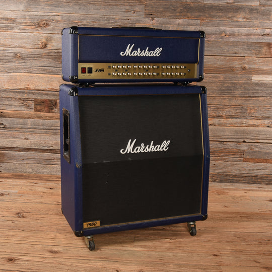 Marshall JVM410HJS Joe Satriani Edition 4-Channel 100-Watt Guitar Amp Head w/Matching 4x12 Cabinet Navy Blue 2012 Amps / Guitar Amps / Guitar Cabinets