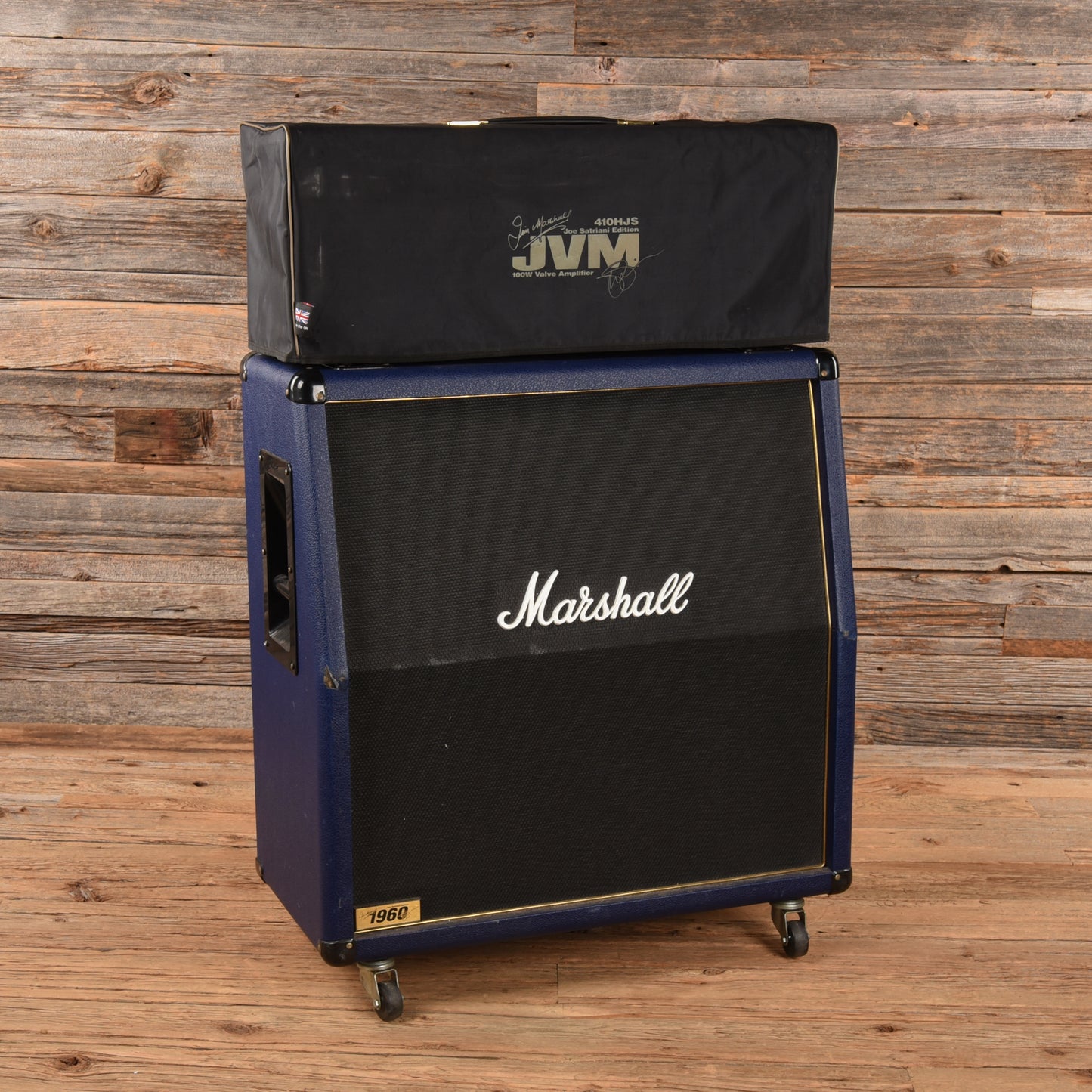 Marshall JVM410HJS Joe Satriani Edition 4-Channel 100-Watt Guitar Amp Head w/Matching 4x12 Cabinet Navy Blue 2012 Amps / Guitar Amps / Guitar Cabinets