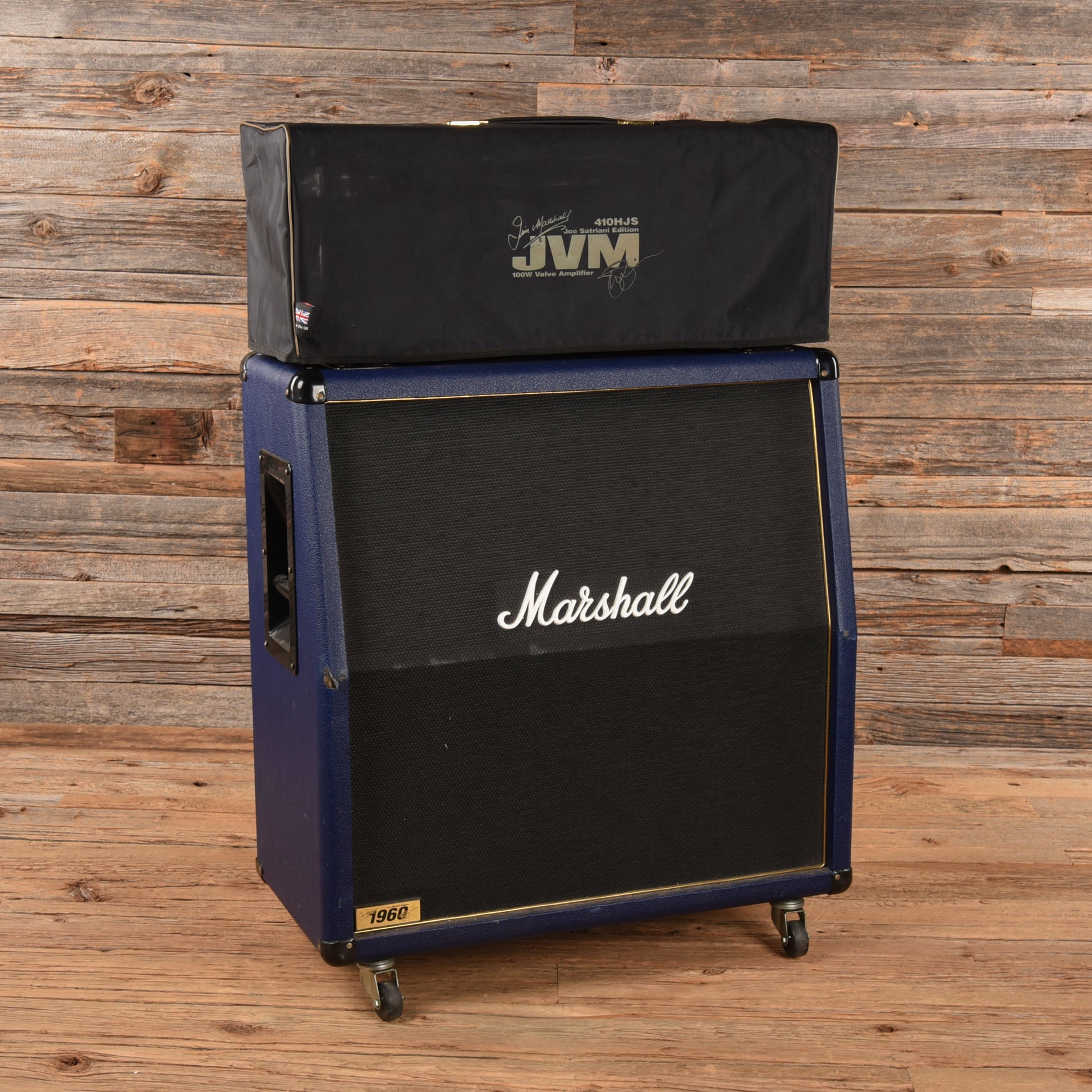 Marshall JVM410HJS Joe Satriani Edition 4-Channel 100-Watt Guitar Amp Head w/Matching 4x12 Cabinet Navy Blue 2012 Amps / Guitar Amps / Guitar Cabinets