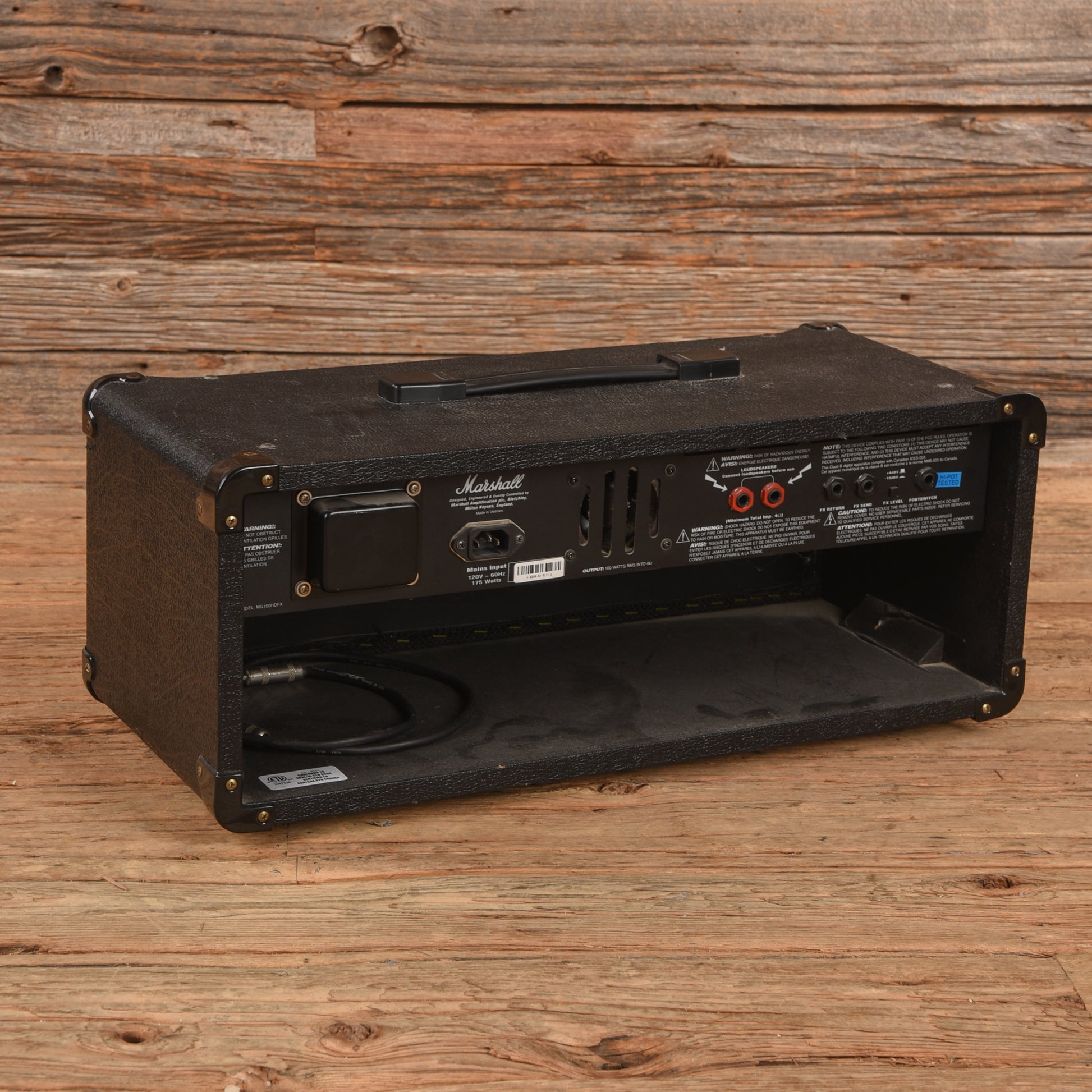 Marshall MG MG100HDFX 2-Channel 100-Watt Solid State Guitar Amp Head Amps / Guitar Amps / Guitar Cabinets