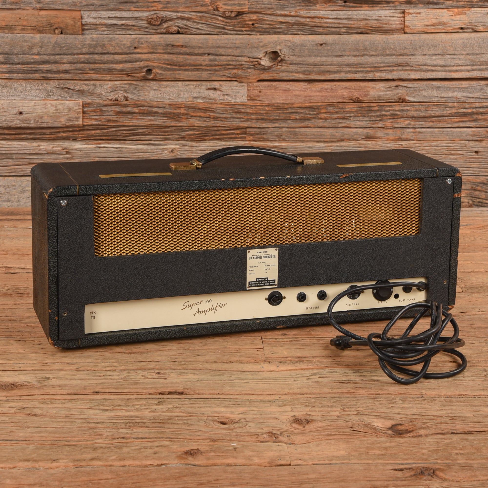 Marshall 1966 JTM-45 100 Watt Head - Dave Amato of REO Speedwagon Amps / Guitar Amps / Guitar Heads