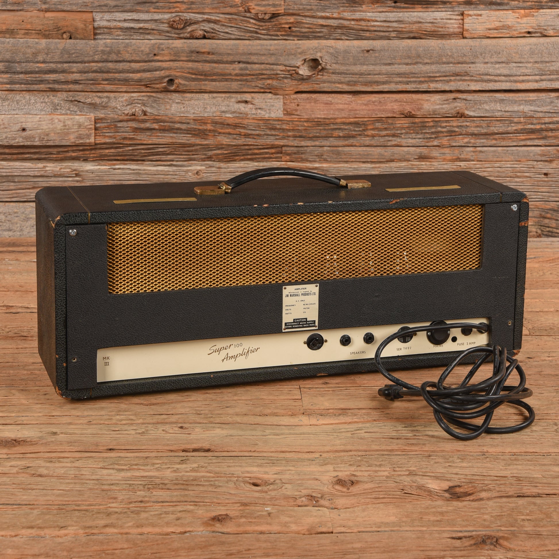 Marshall 1966 JTM-45 100 Watt Head - Dave Amato of REO Speedwagon Amps / Guitar Amps / Guitar Heads