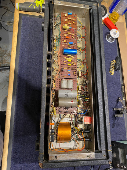 Marshall 68 Super PA White Rear Panel - Dave Amato of REO Speedwagon