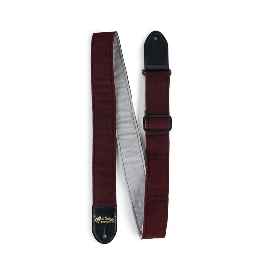 Martin Seawool Strap Burgundy Tweed Accessories / Straps