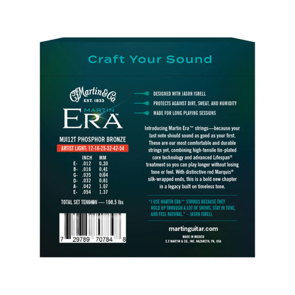 Martin Era MJI12T Treated Acoustic Guitar Strings Artist Light 12-54 Accessories / Strings / Guitar Strings