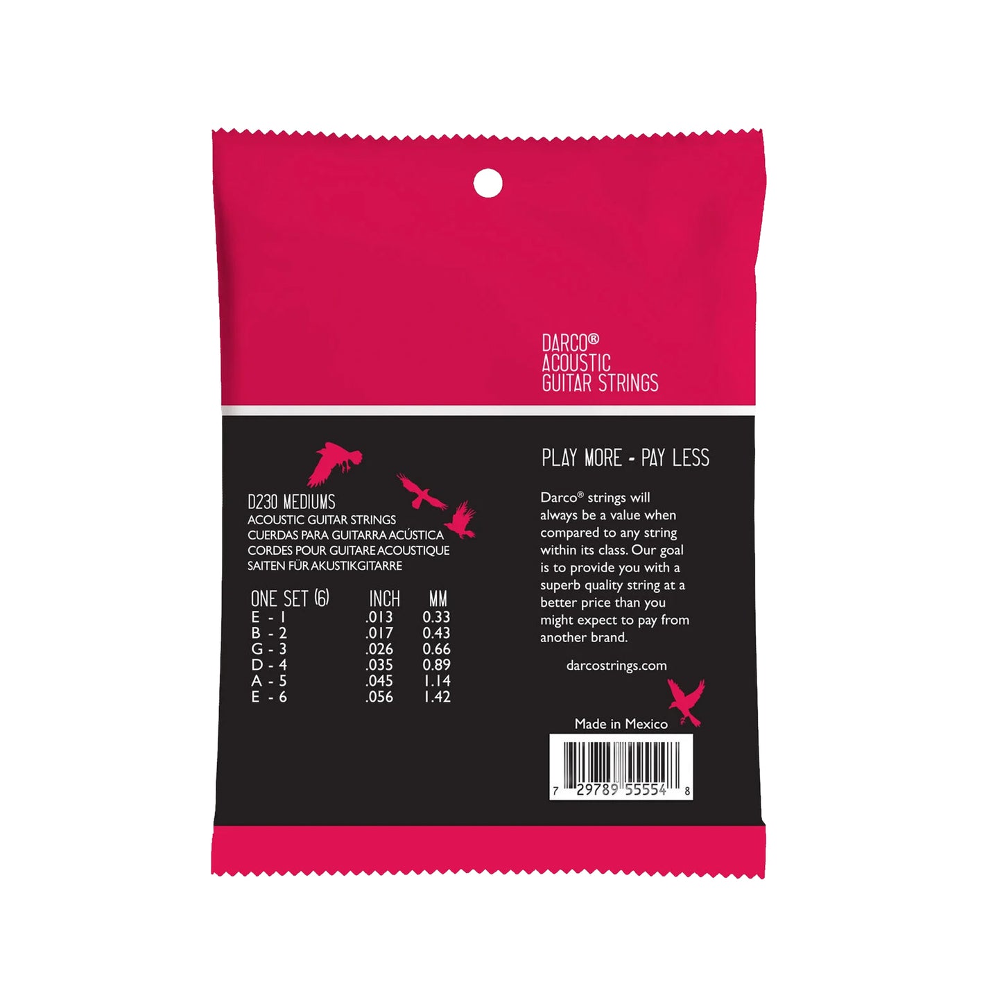 Martin D230 Darco Acoustic 92/8 Phosphor Bronze Mediums 13-56 Acoustic Guitars / 12-String