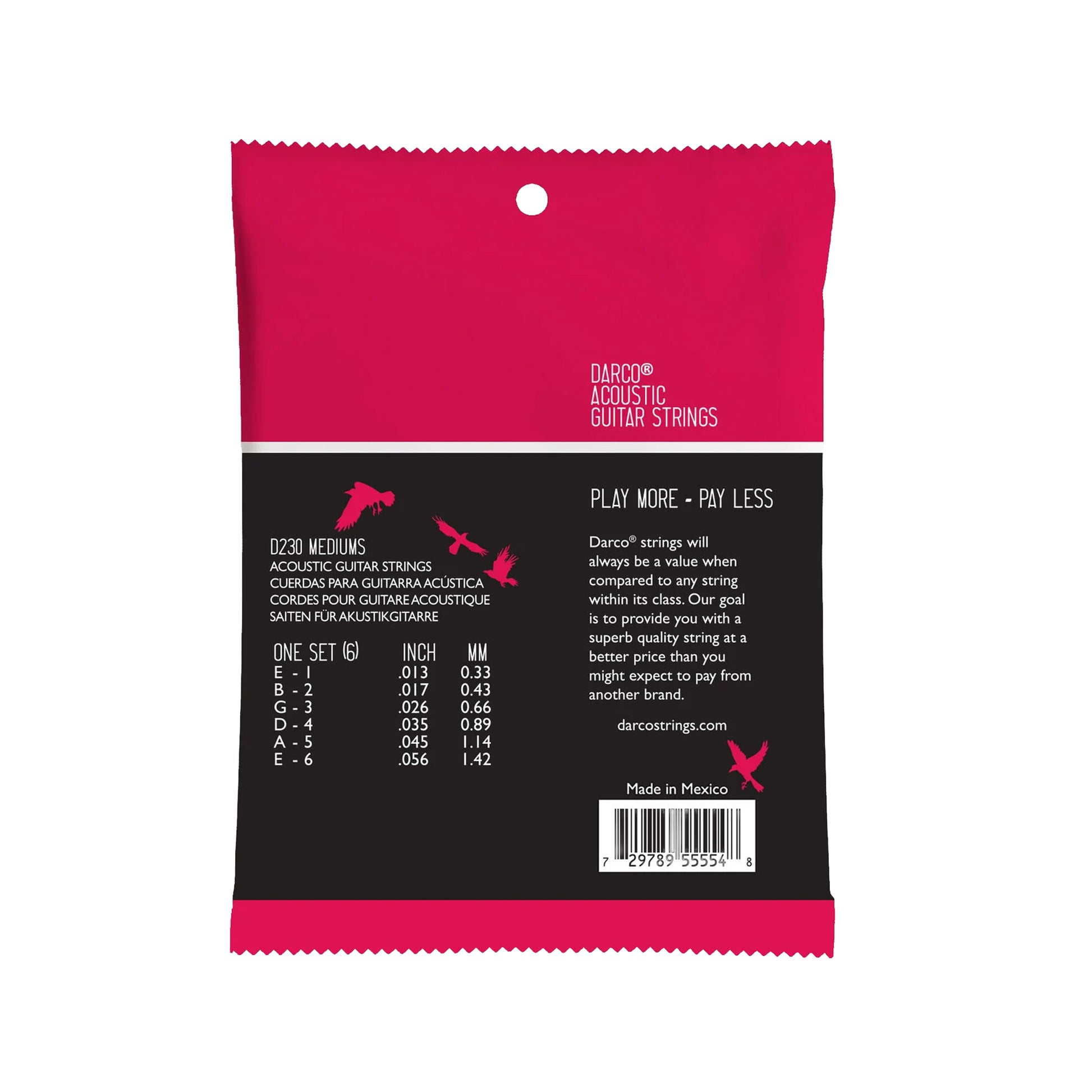 Martin D230 Darco Acoustic 92/8 Phosphor Bronze Mediums 13-56 Acoustic Guitars / 12-String