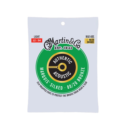 Martin MA140S Authentic Acoustic Marquis Silked 80/20 Bronze Light 12-54 Acoustic Guitars / 12-String