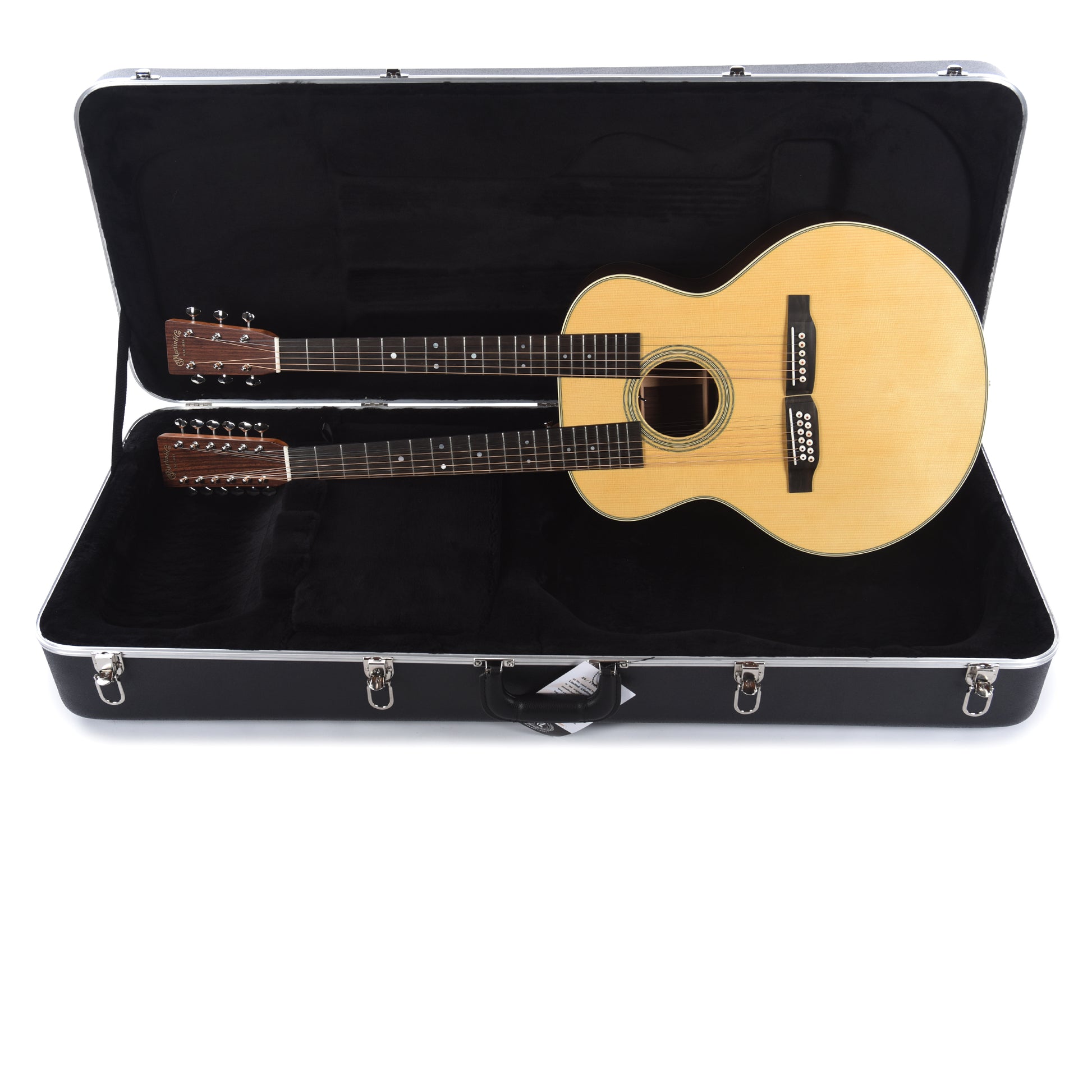Martin Standard Series Grand J-28E Doubleneck Spruce/East Indian Rosewood Natural Acoustic Guitars / 12-String