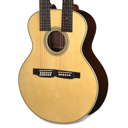 Martin Standard Series Grand J-28E Doubleneck Spruce/East Indian Rosewood Natural Acoustic Guitars / 12-String