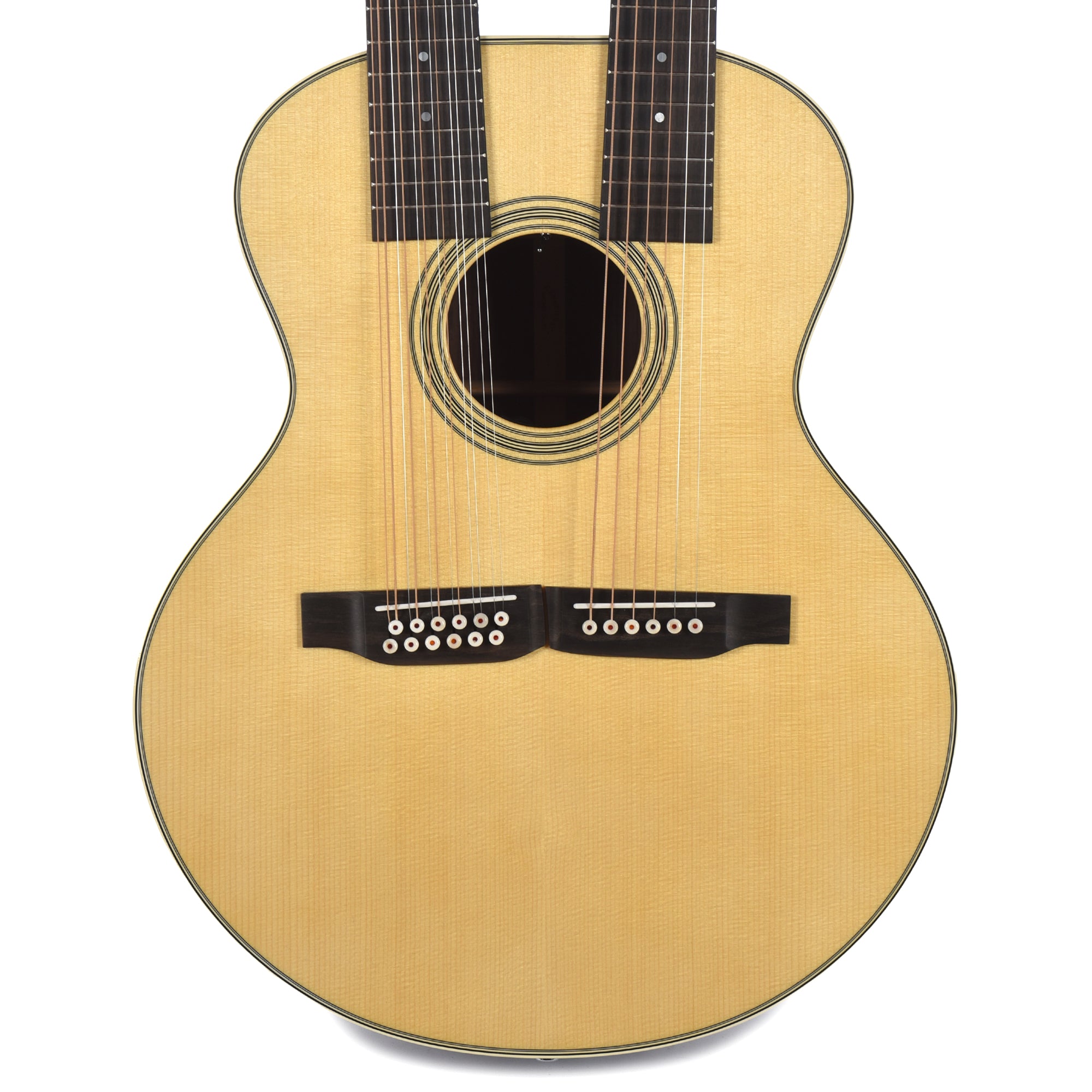 Martin Standard Series Grand J-28E Doubleneck Spruce/East Indian Rosewood Natural Acoustic Guitars / 12-String