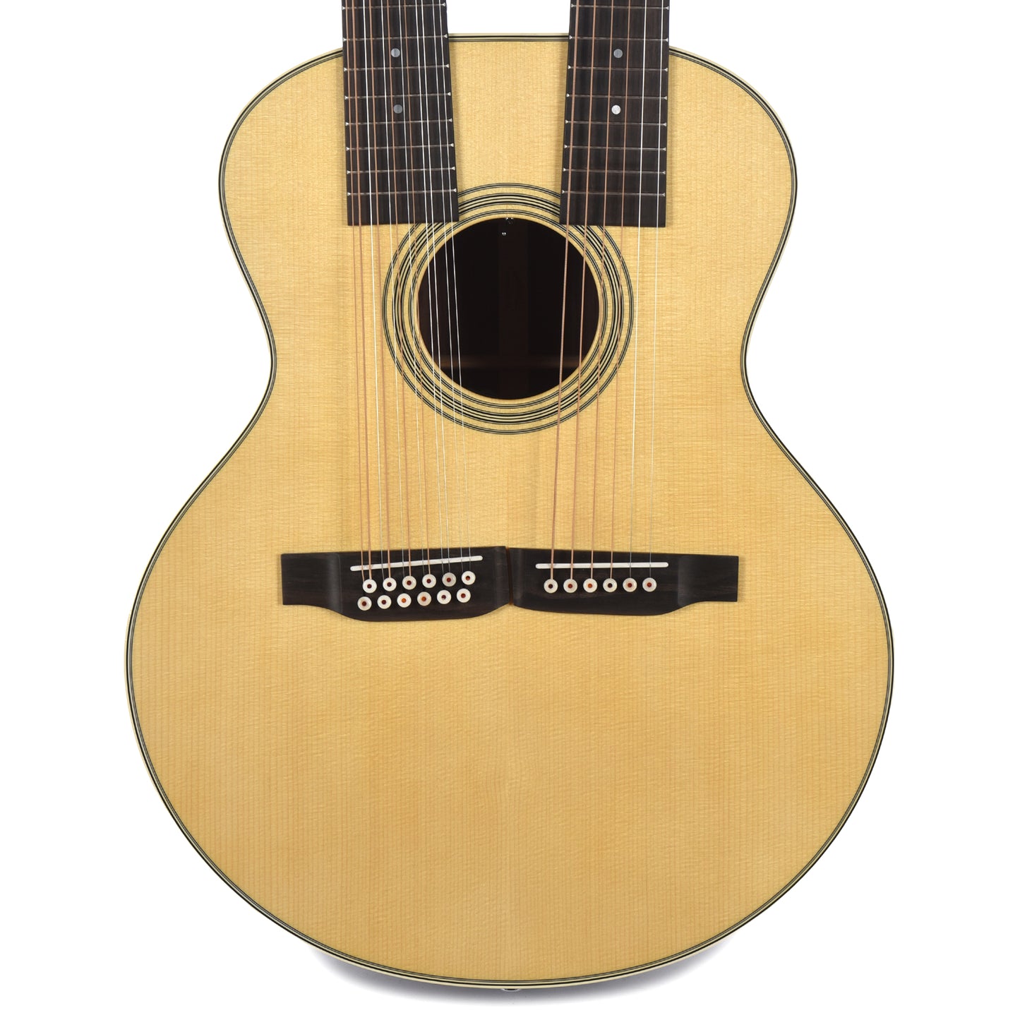 Martin Standard Series Grand J-28E Doubleneck Spruce/East Indian Rosewood Natural Acoustic Guitars / 12-String