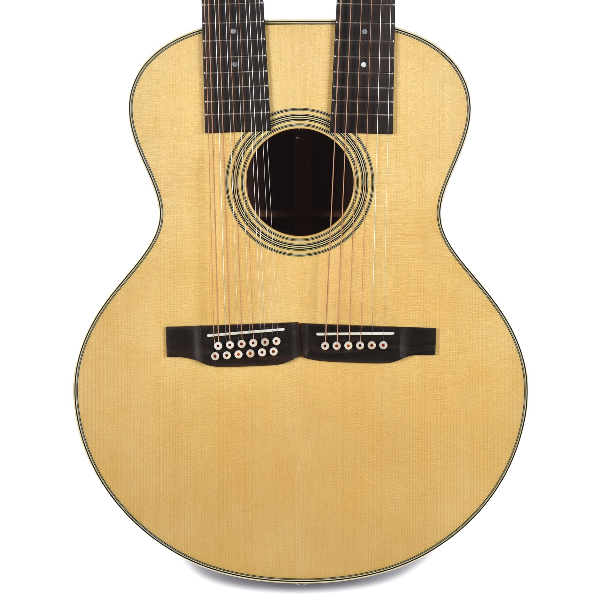 Martin Standard Series Grand J-28E Doubleneck Spruce/East Indian Rosewood Natural Acoustic Guitars / 12-String