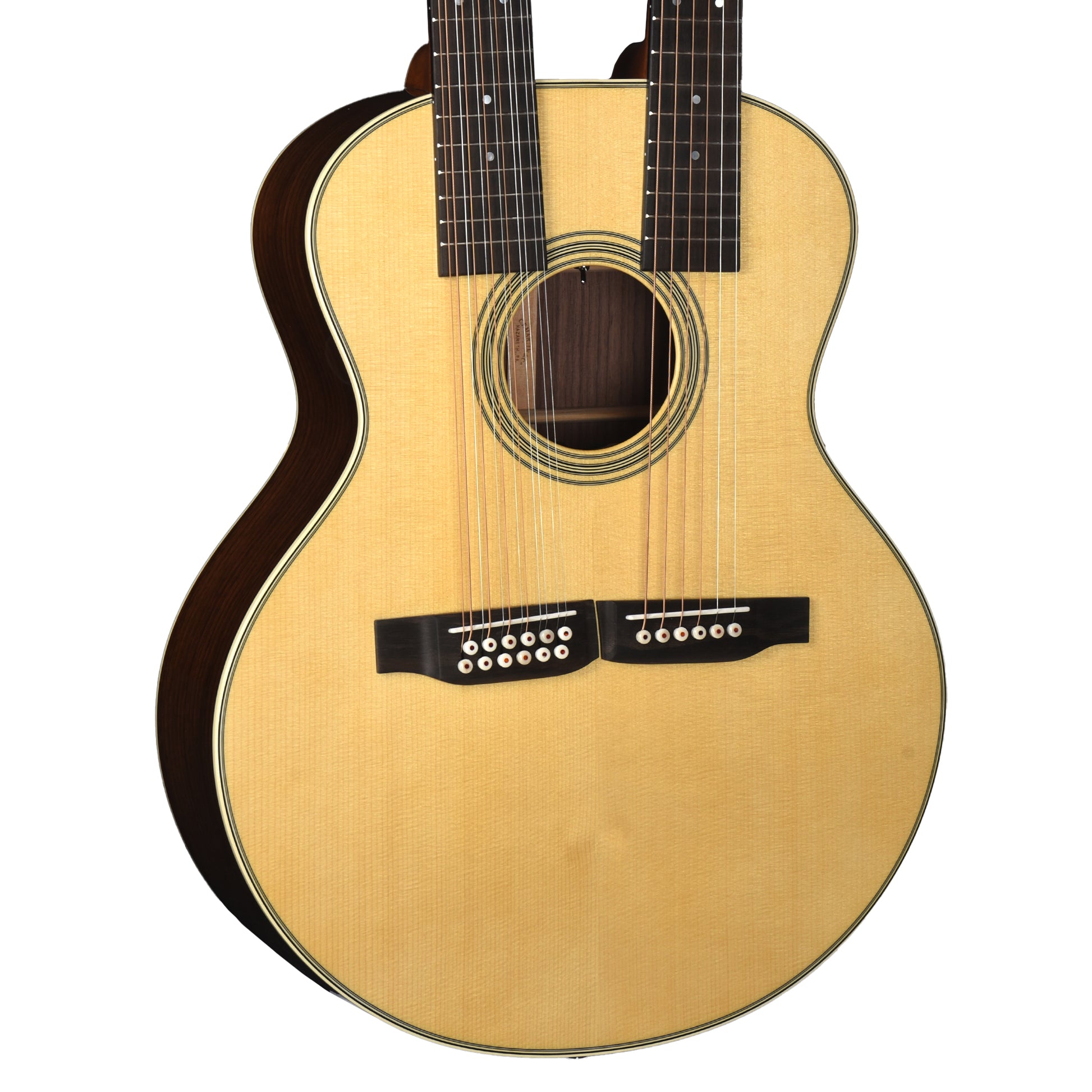 Martin Standard Series Grand J-28E Doubleneck Spruce/East Indian Rosewood Natural Acoustic Guitars / 12-String