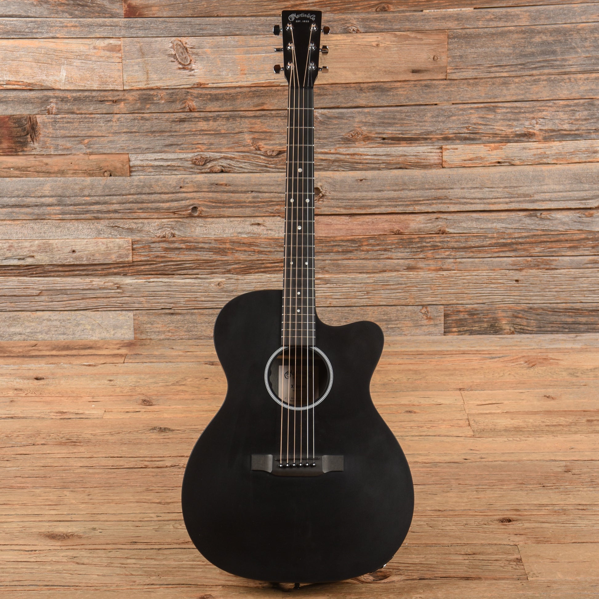 Martin OMCXAE Black Acoustic Guitars / Built-in Electronics